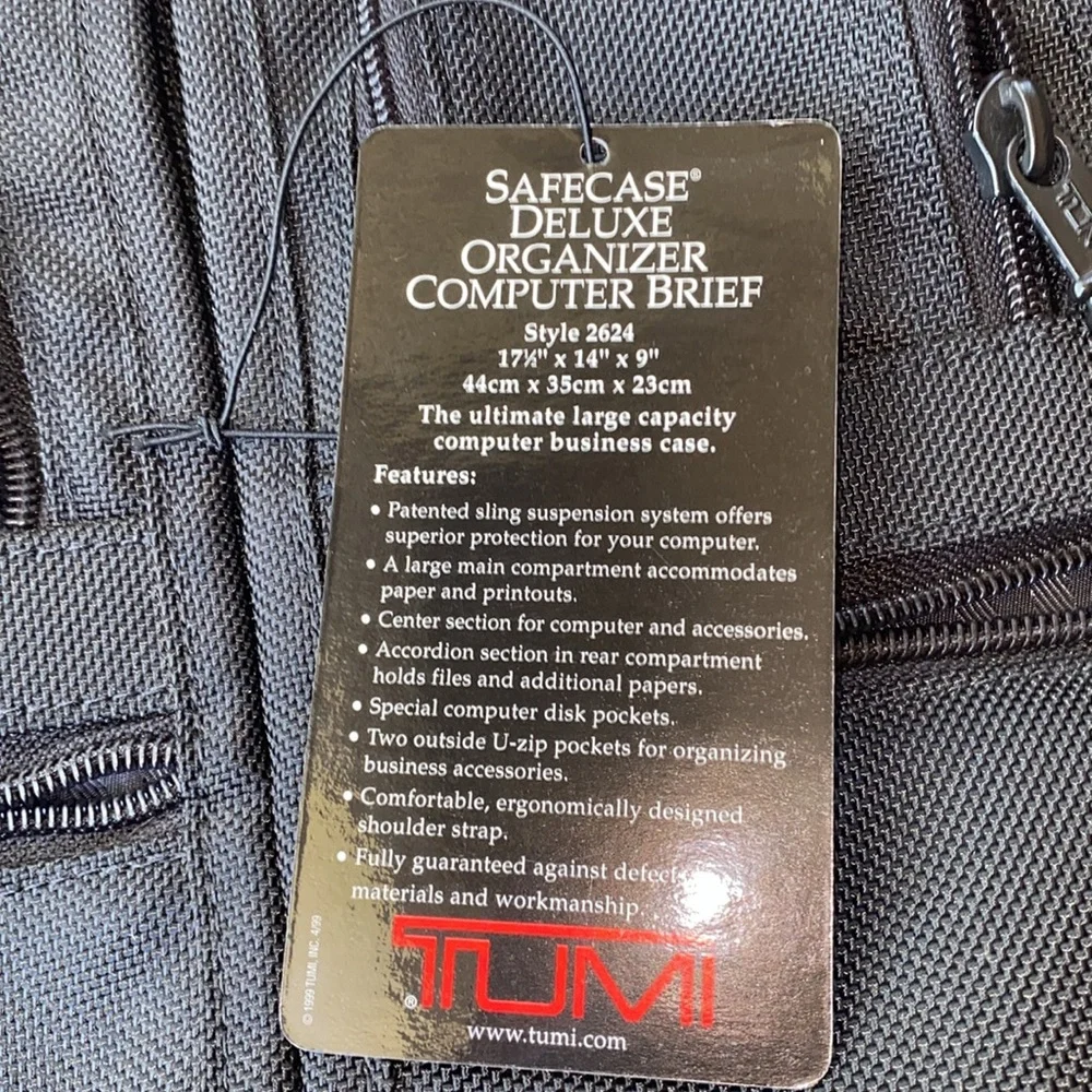 Tumi Safecase Deluxe Organizer Computer Brief